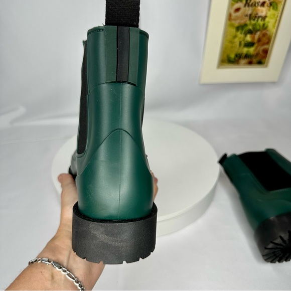 NW/OT Bernardo Addison Chelsea Rain Boot Royal Pine Size 11 - Picture 8 of 11
